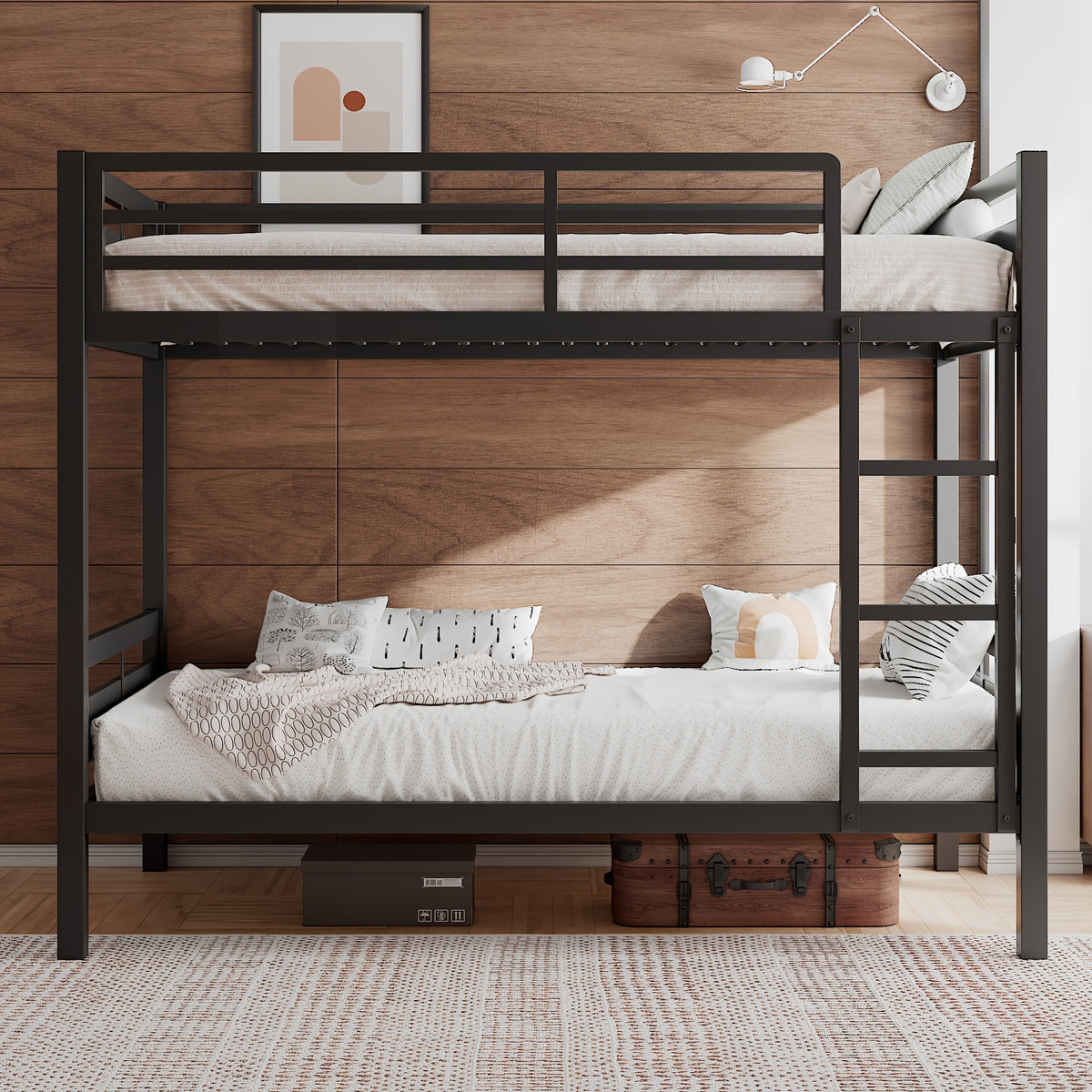 heavy duty metal bed ladder full length   bed - Temu