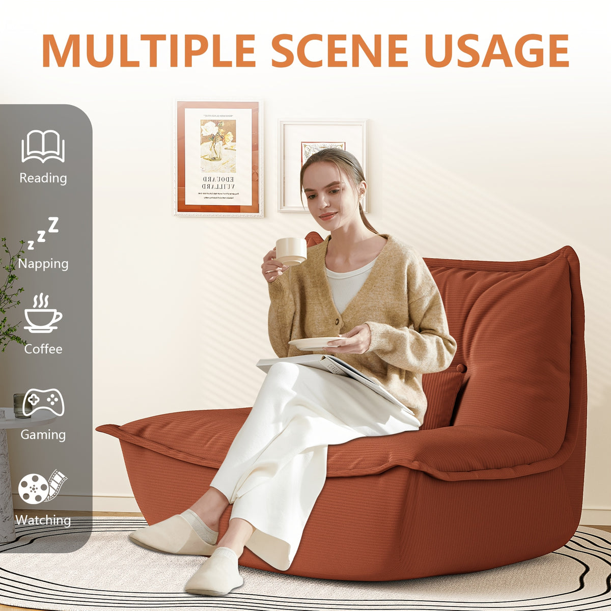 single leisure chair lumbar support - Temu
