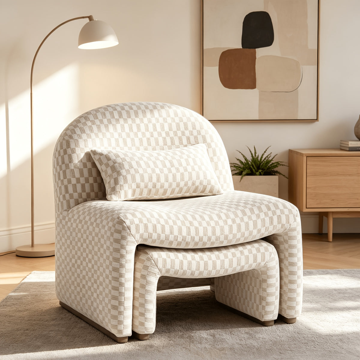 28 w checkered accent chair   set modern   - Temu