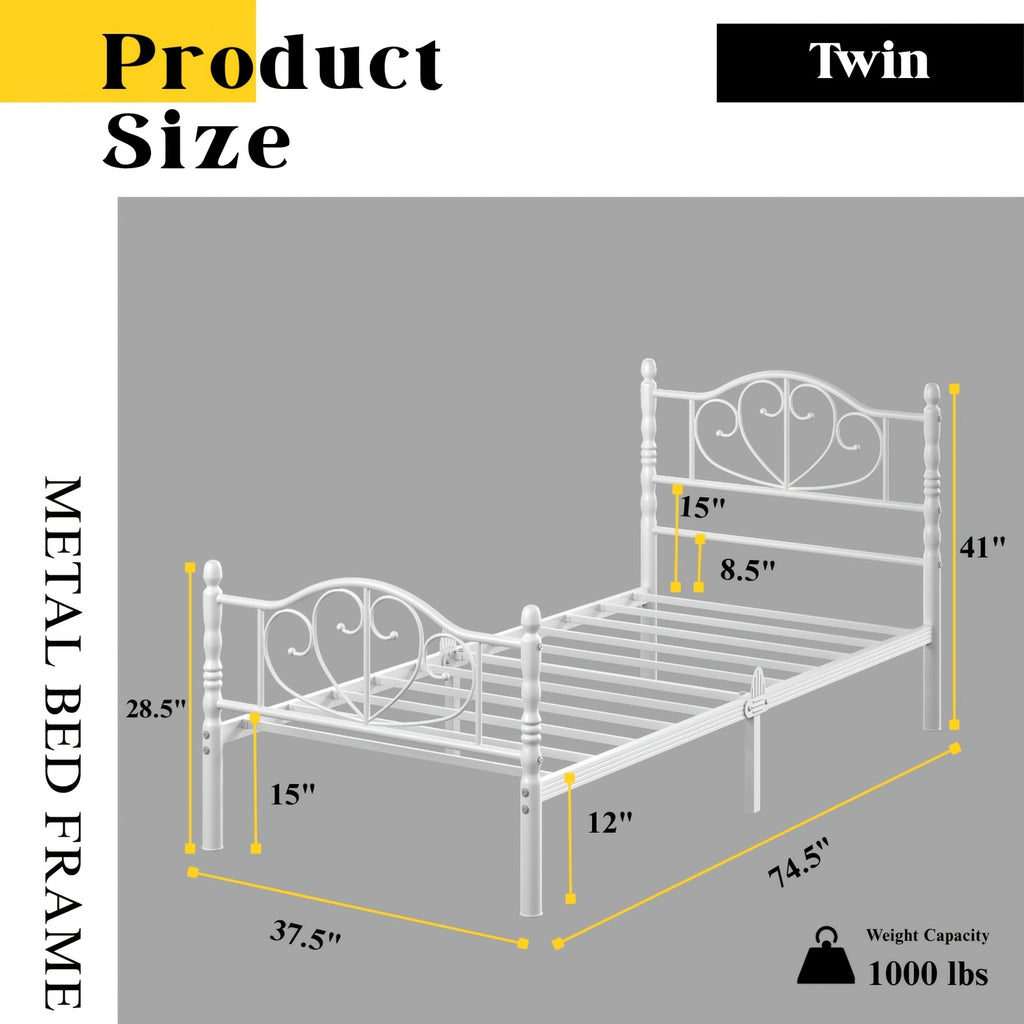 12 inch platform bed frame victorian style headboard - Temu