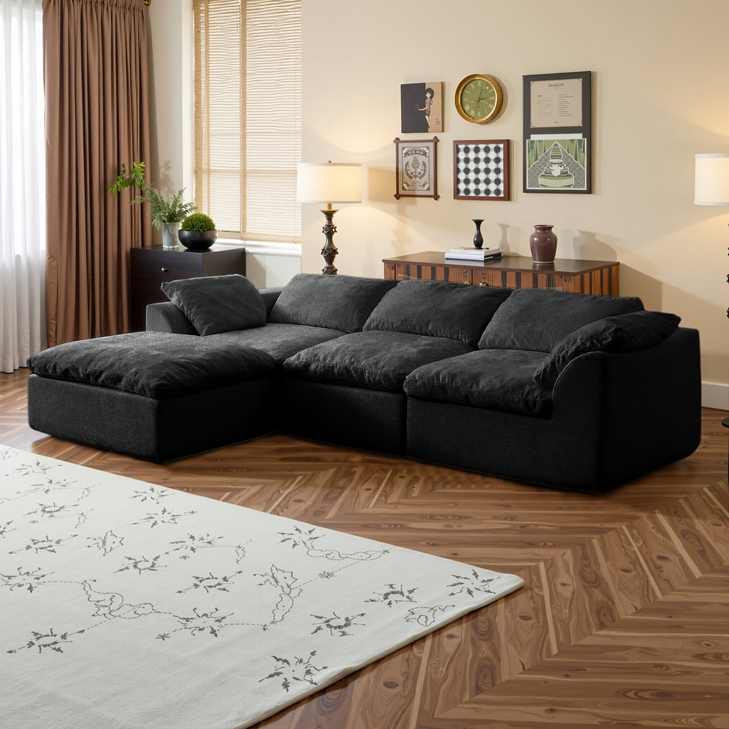 cloud couches living room boneless couch l shape comfy sofa - Temu