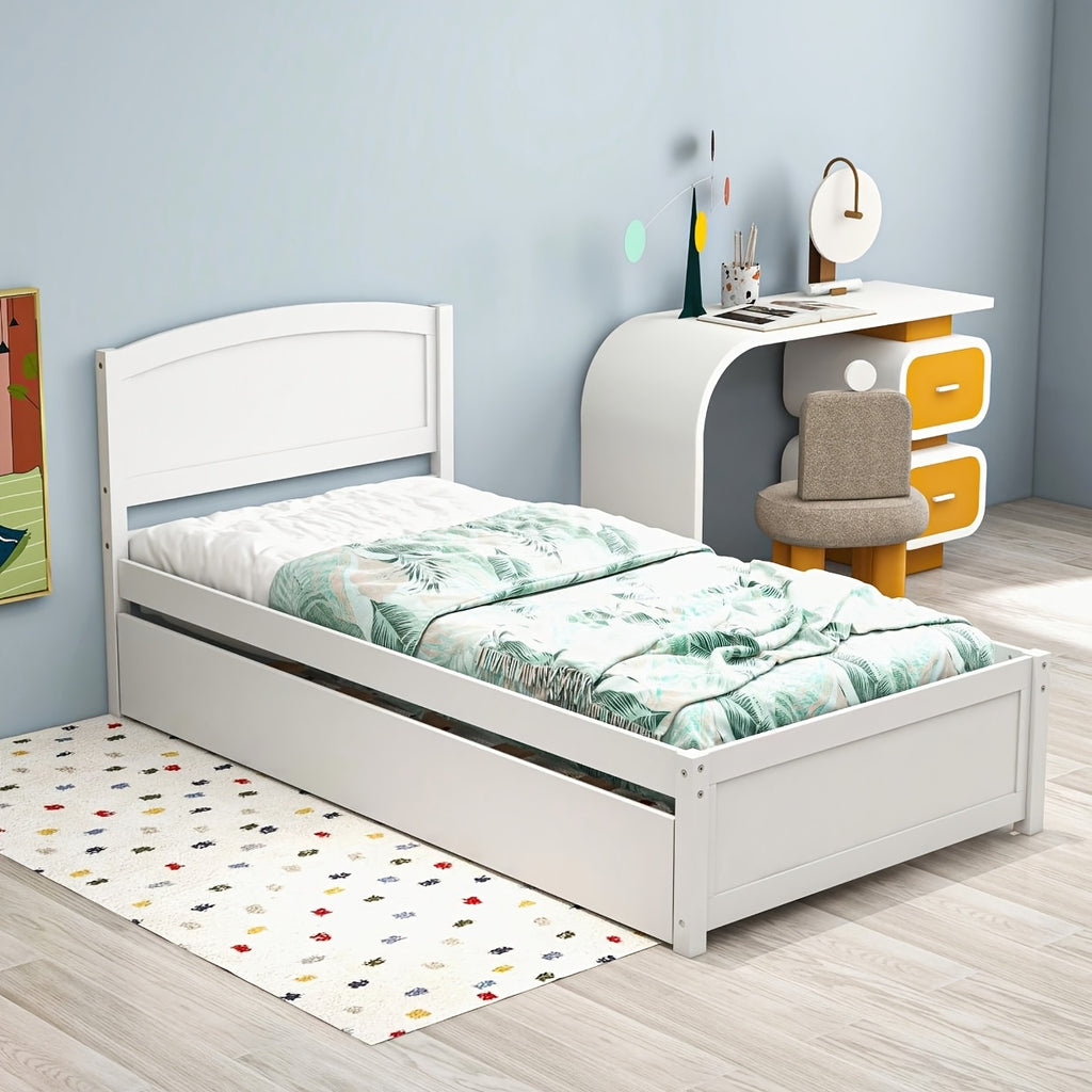 twin sized daybed a pull trundle made solid wood featuring - Temu