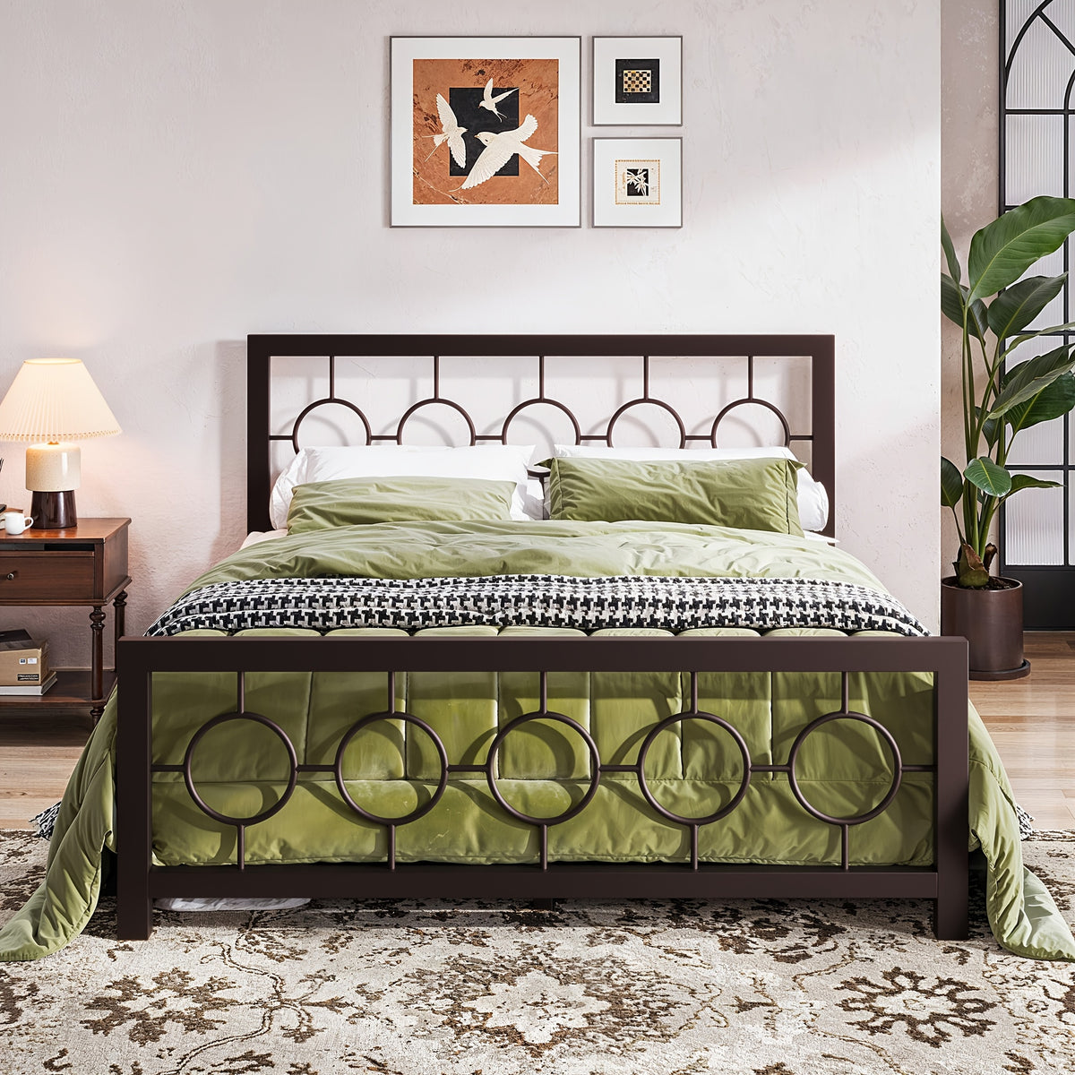 metal bed frame vintage   headboard - Temu