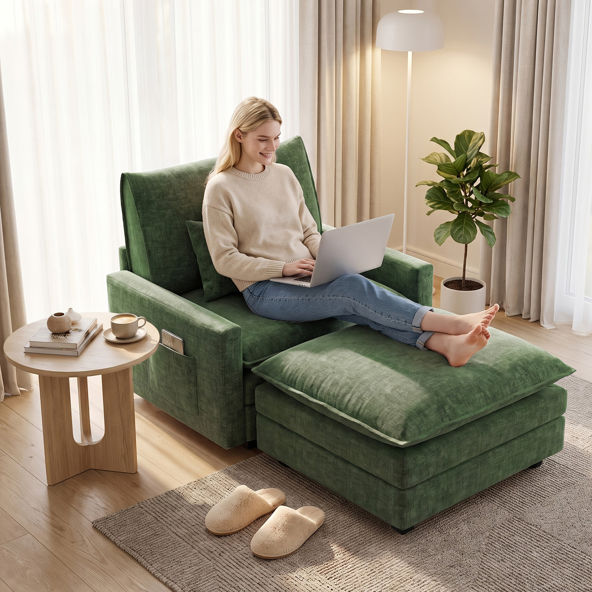 modular sectional sofa chair   convertible armchair - Temu