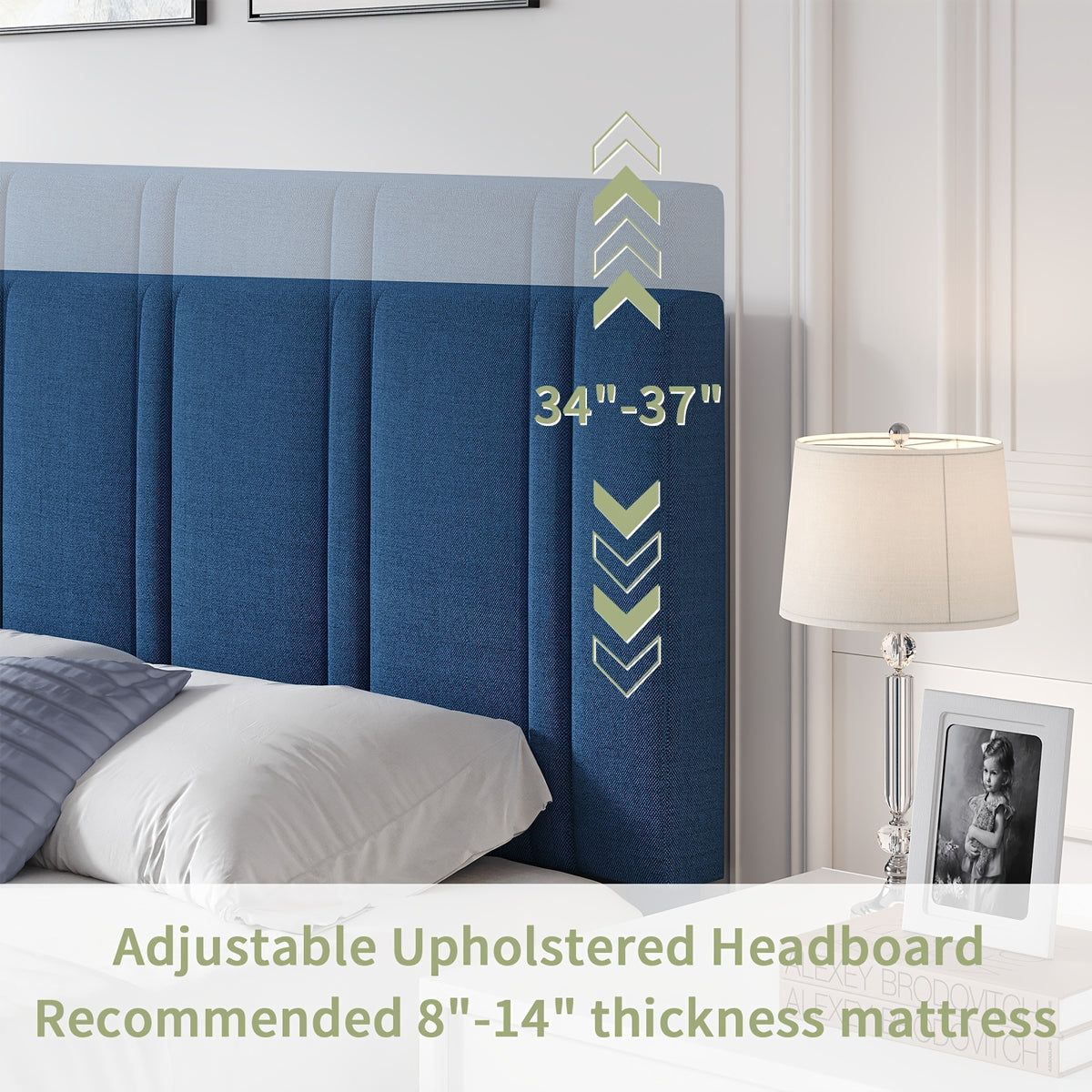 twin full queen size bed frame headboard sturdy wooden - Temu