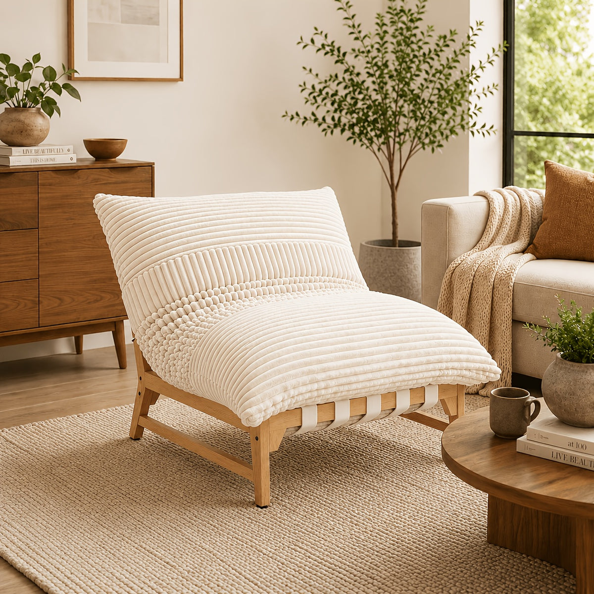 46 oversized sofa chair modern accent chair   bean - Temu