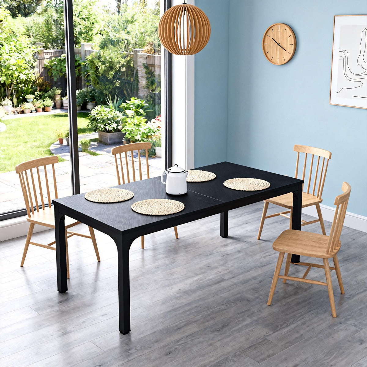 rectangular dining table 78 inch long kitchen table 6 8 - Temu