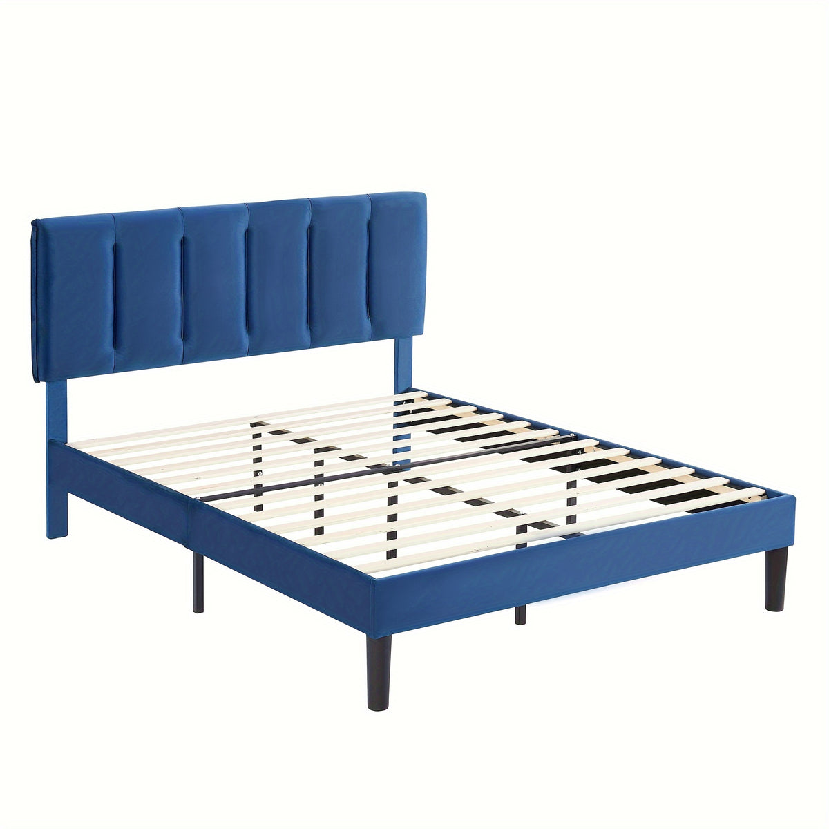 modern upholstered platform bed frame adjustable fabric - Temu