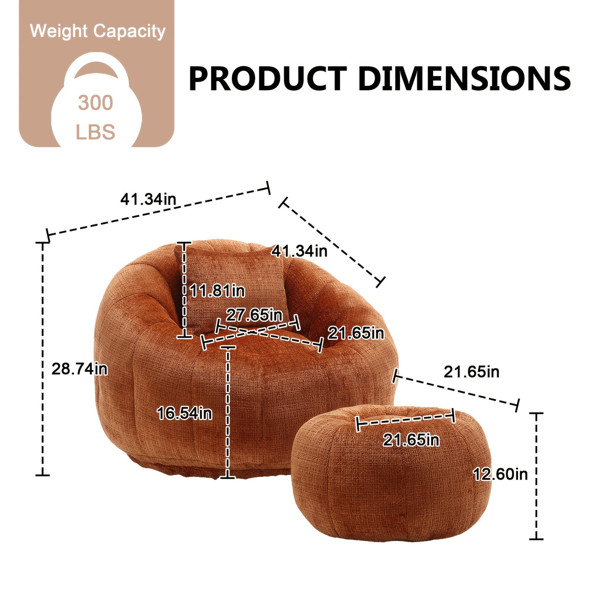 chenille round lazy   sofa chair   a - Temu