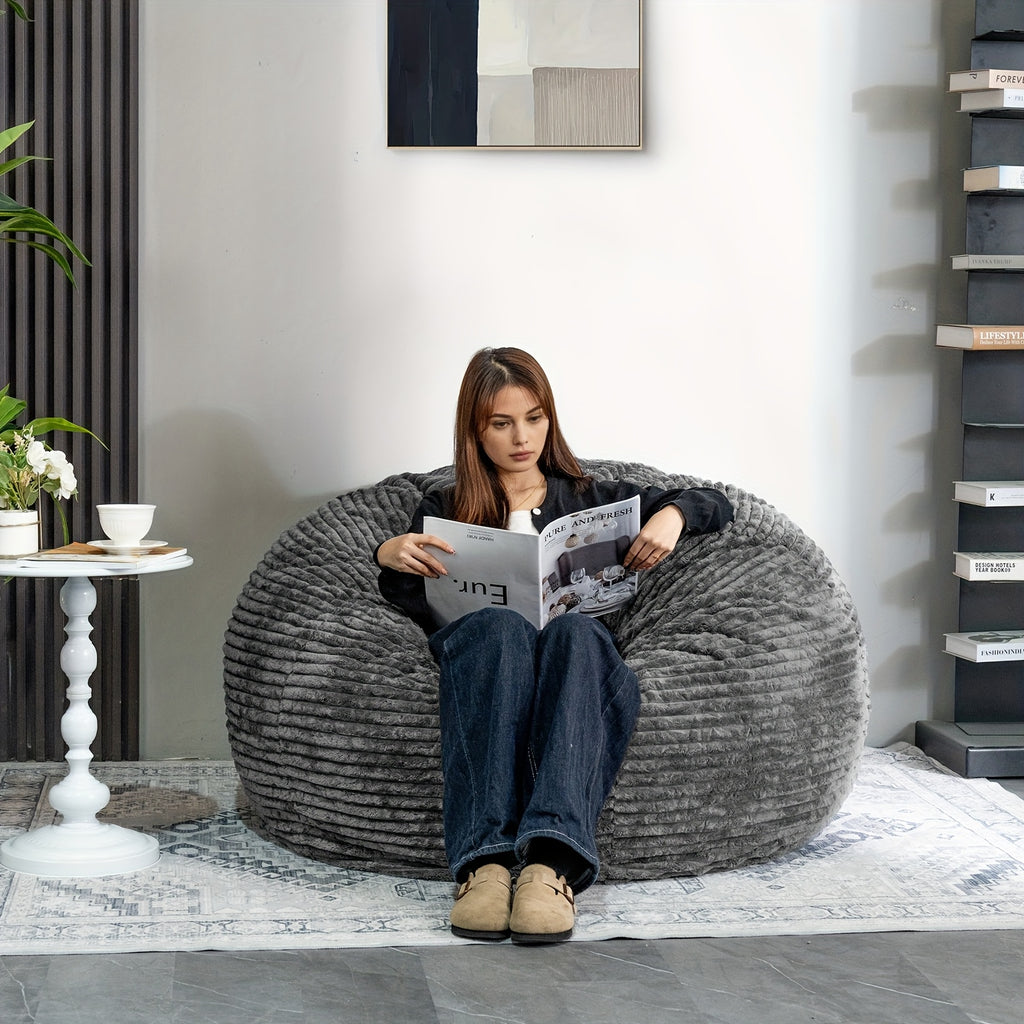 memory foam bean bag chair ultra soft microfiber washable - Temu