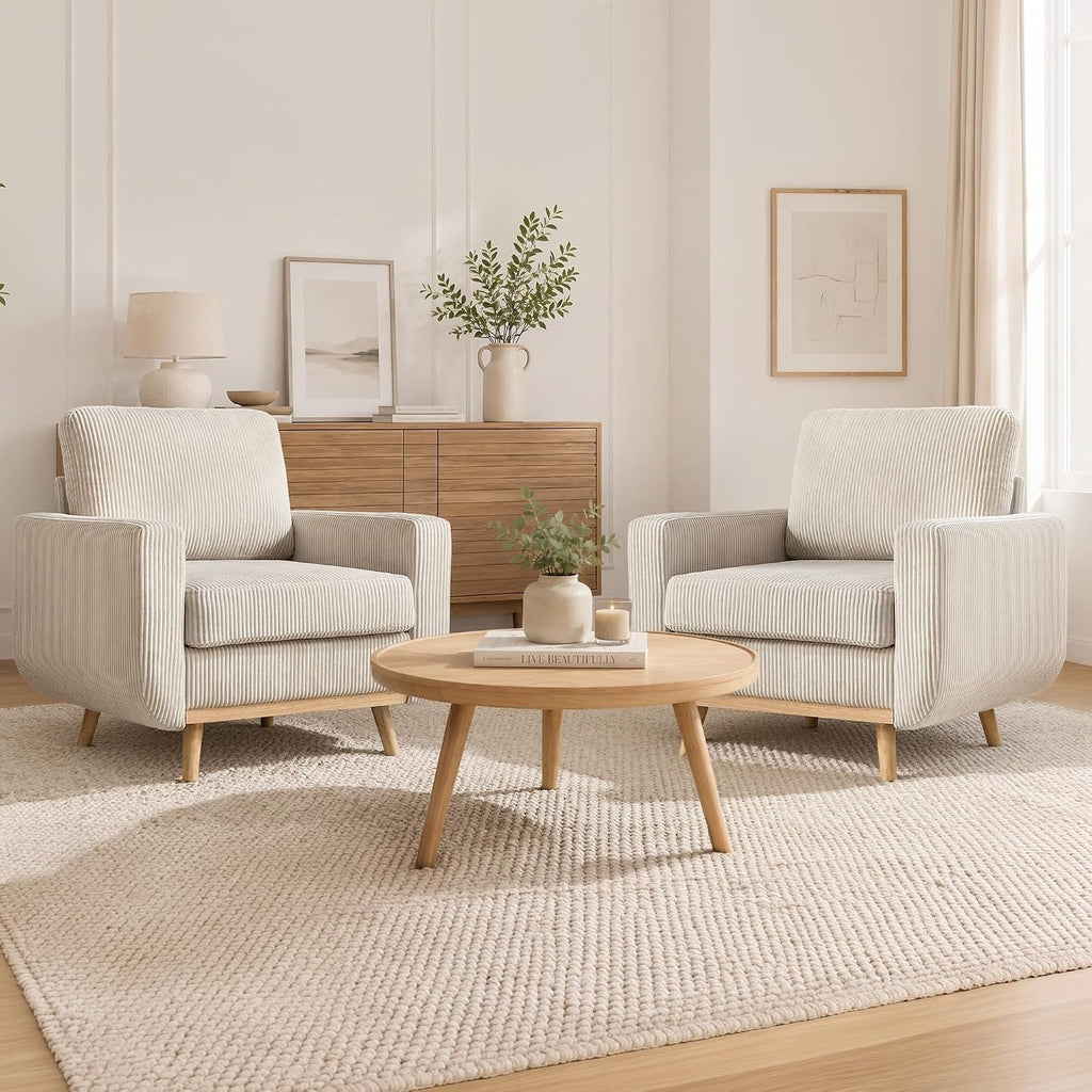 accent chair reading chair deep seat corduroy armchair - Temu