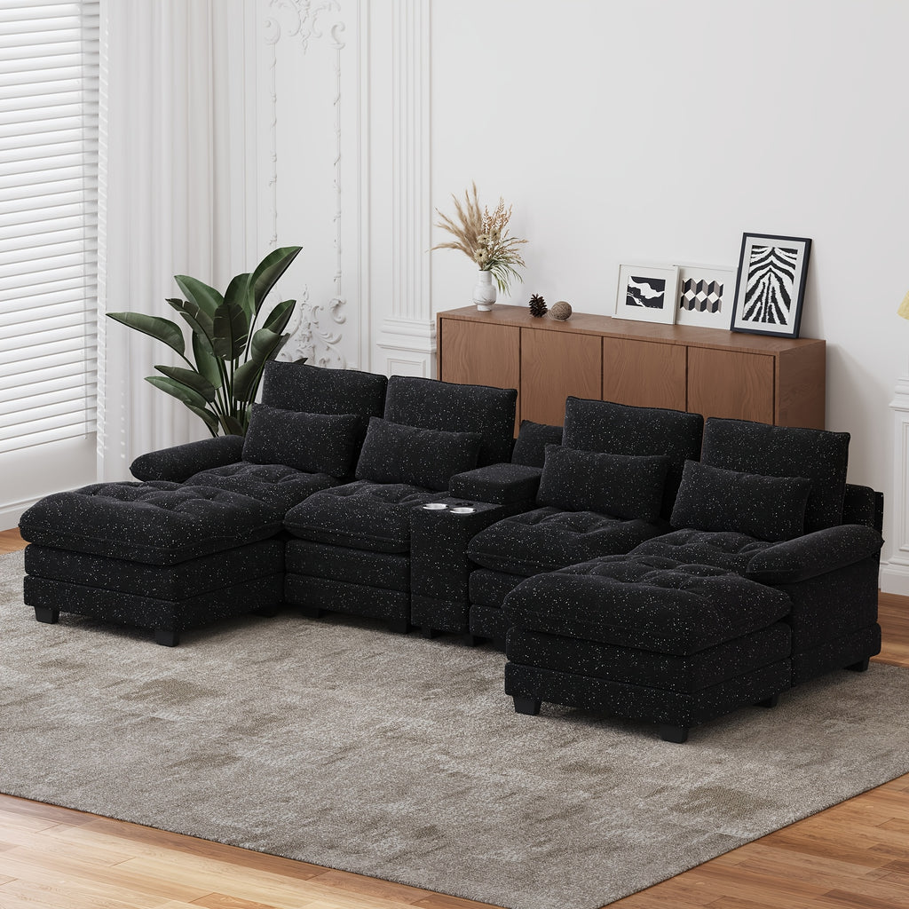 134 oversized u shaped sectional sofa large modular couch 2 - Temu