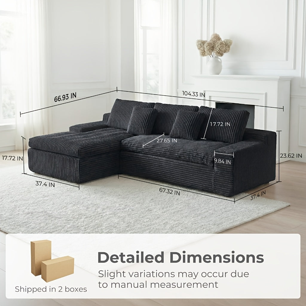 u shaped boneless sectional couches living room modern - Temu