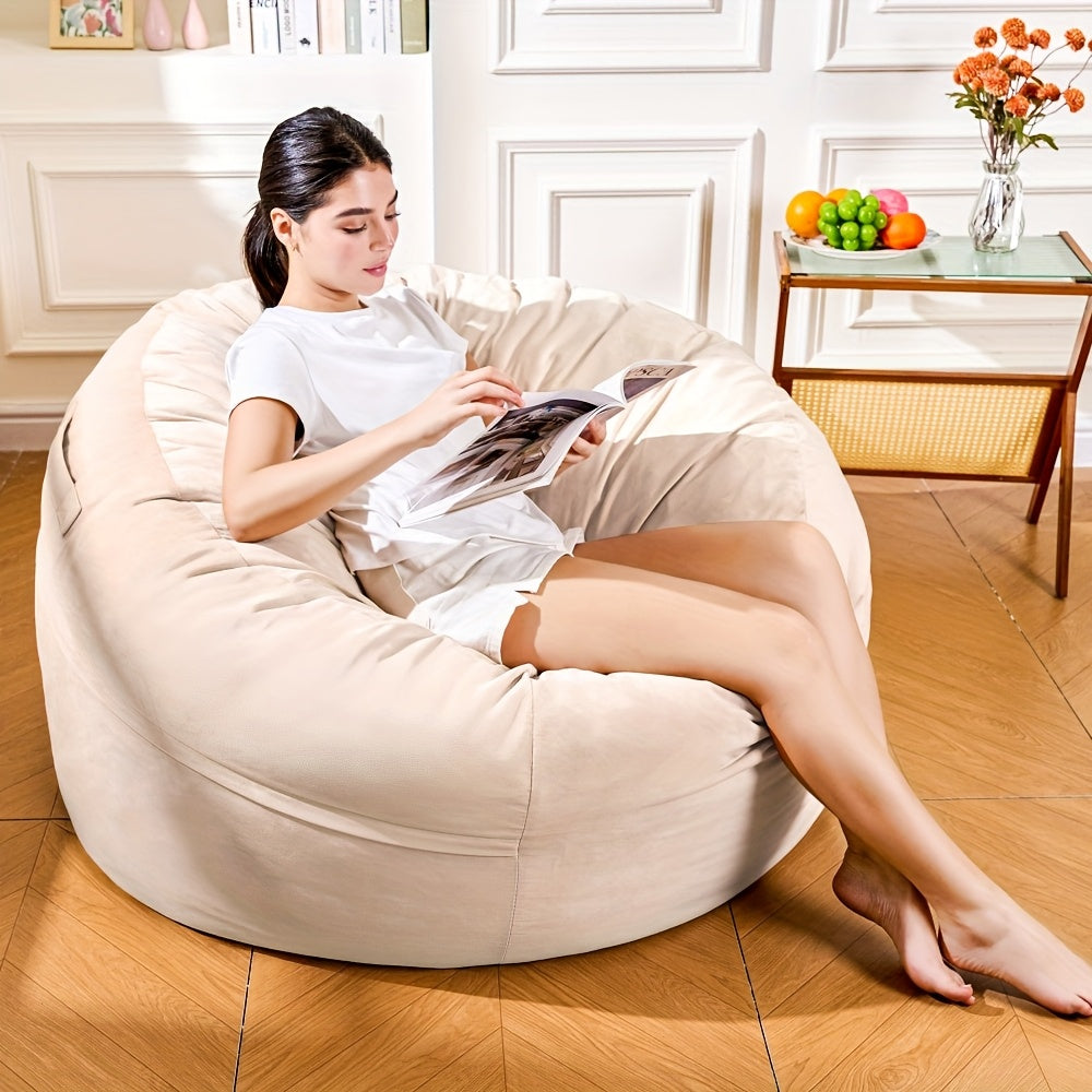 round bean bag chair large size 44 bean bag sofa soft - Temu