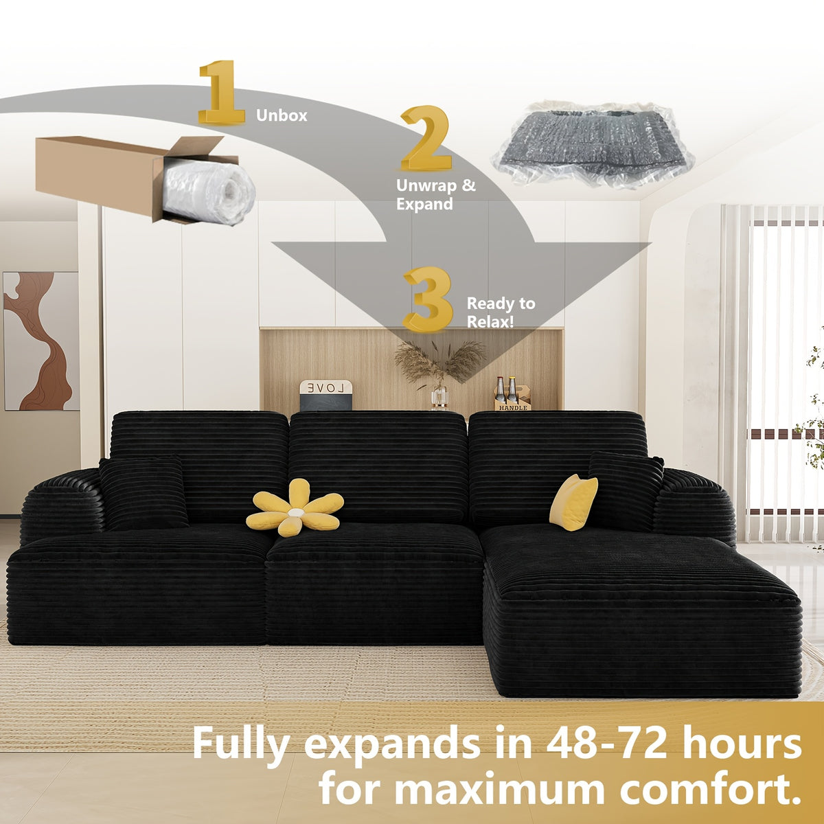 106 inch living room sofa boneless living room sofa - Temu