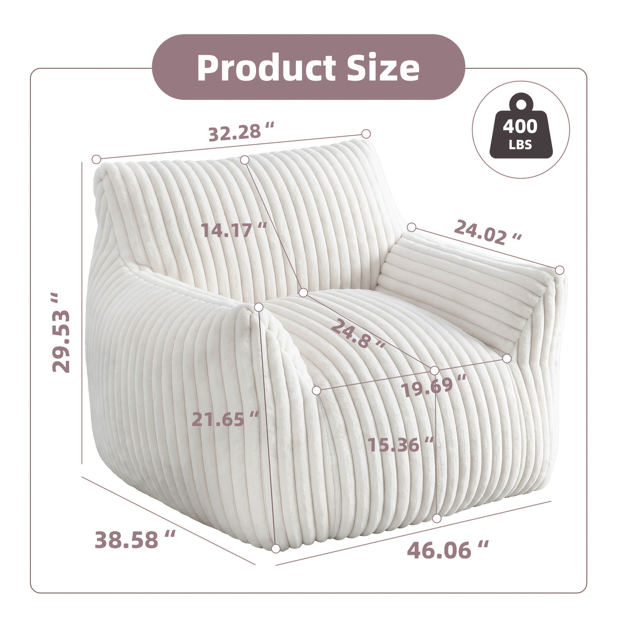 cozy plush bean bag chair armrests ultra soft fluffy single - Temu