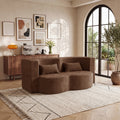 modern floor sofa 2 pillows convertible plush corduroy foam - Temu