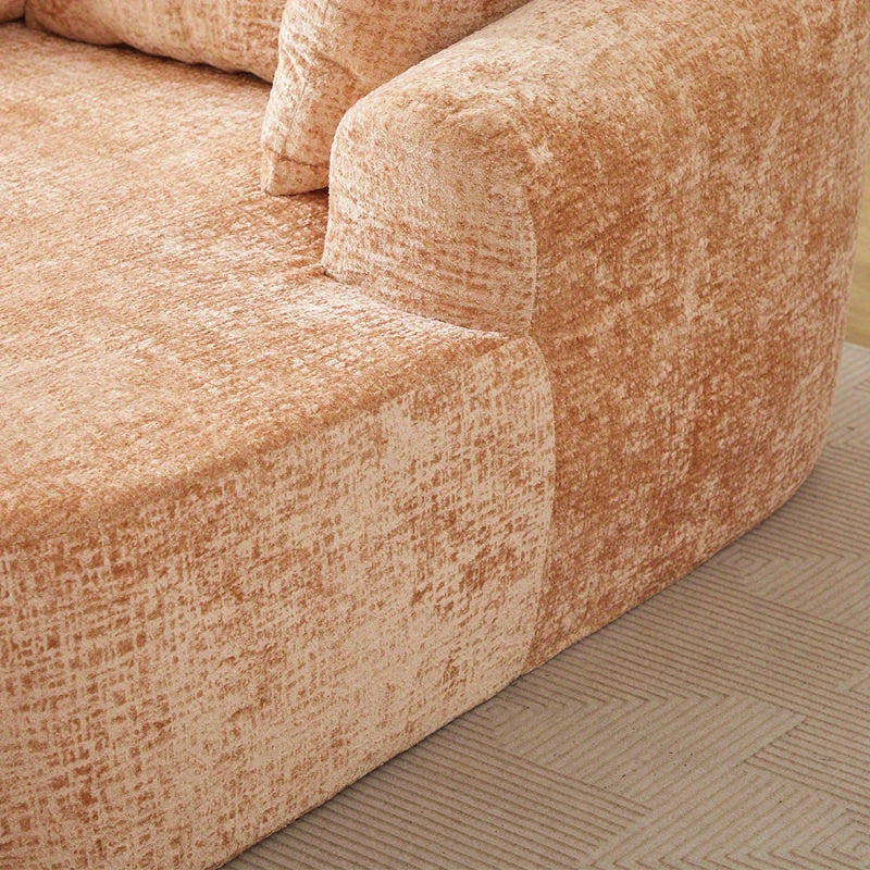 66 oversized chenille chaise lounge sofa bed deep seat - Temu
