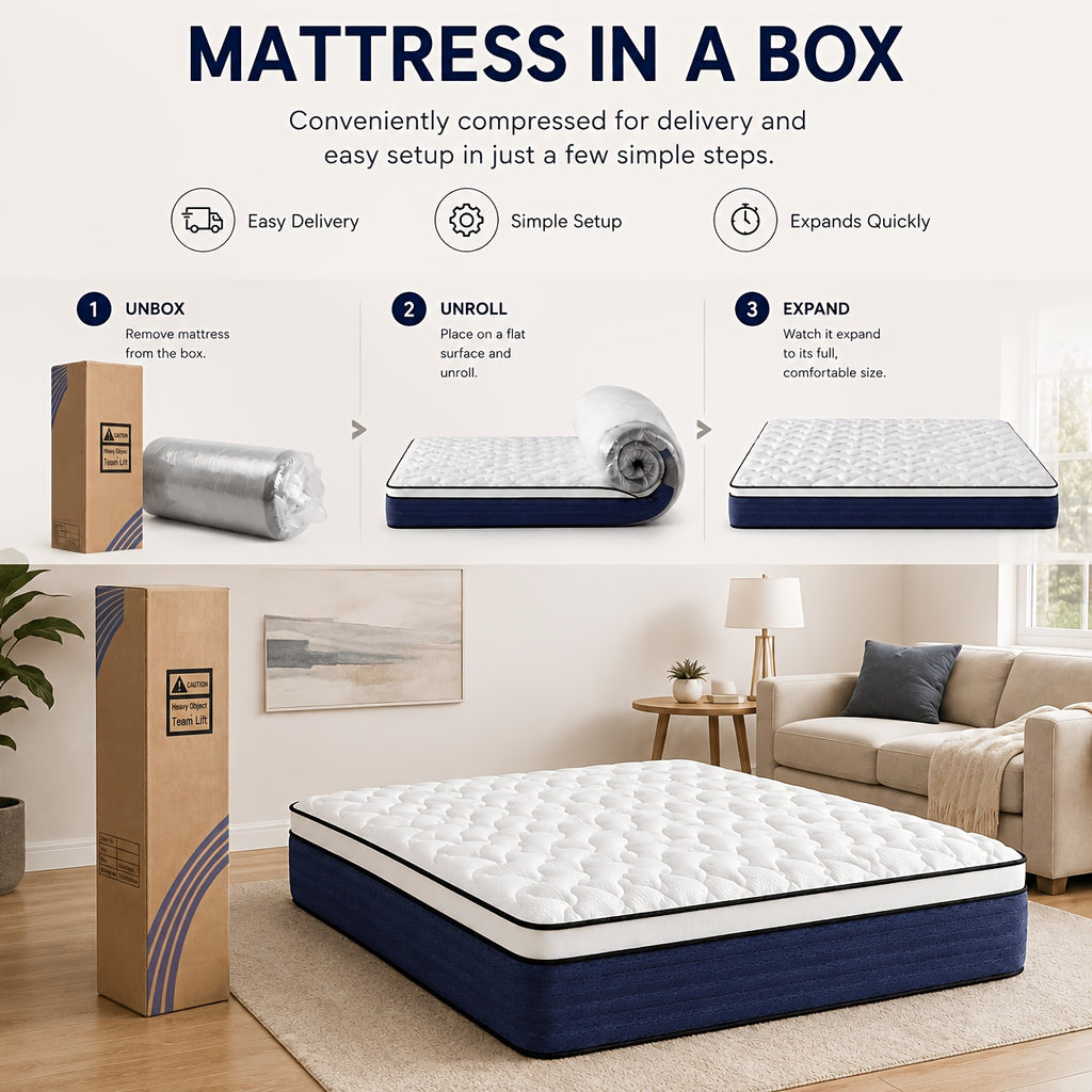 8 10 12 14 inch mattress twin full queen king size mattress - Temu