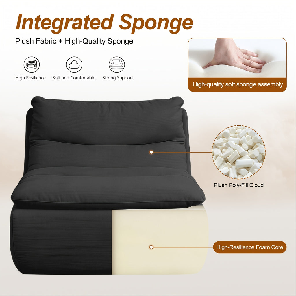 bean bag chair   large   memory foam floor sofa - Temu