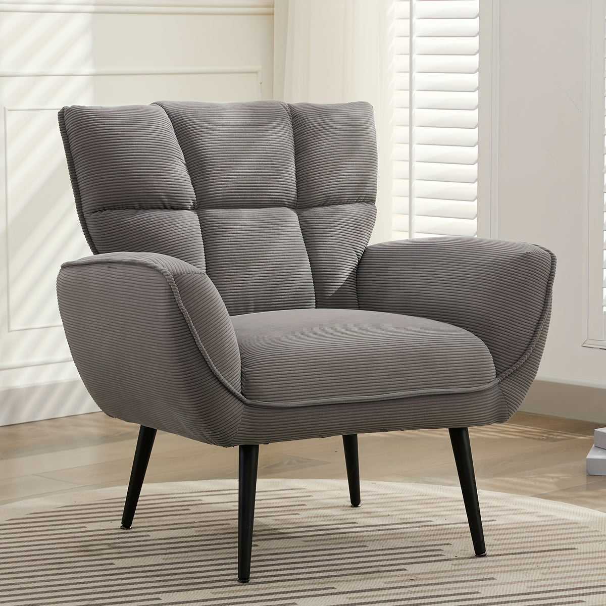 accent chair upholstered living room chair high wingback - Temu
