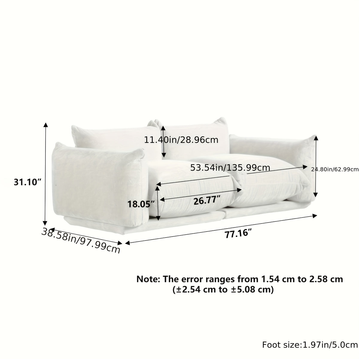 modern chenille loveseat   century chenille upholstered - Temu