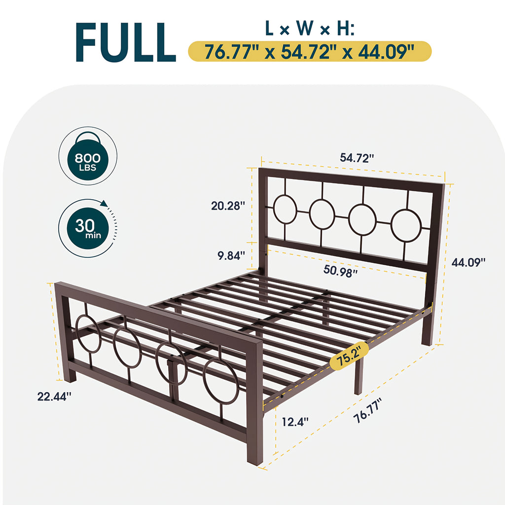metal bed frame vintage   headboard - Temu
