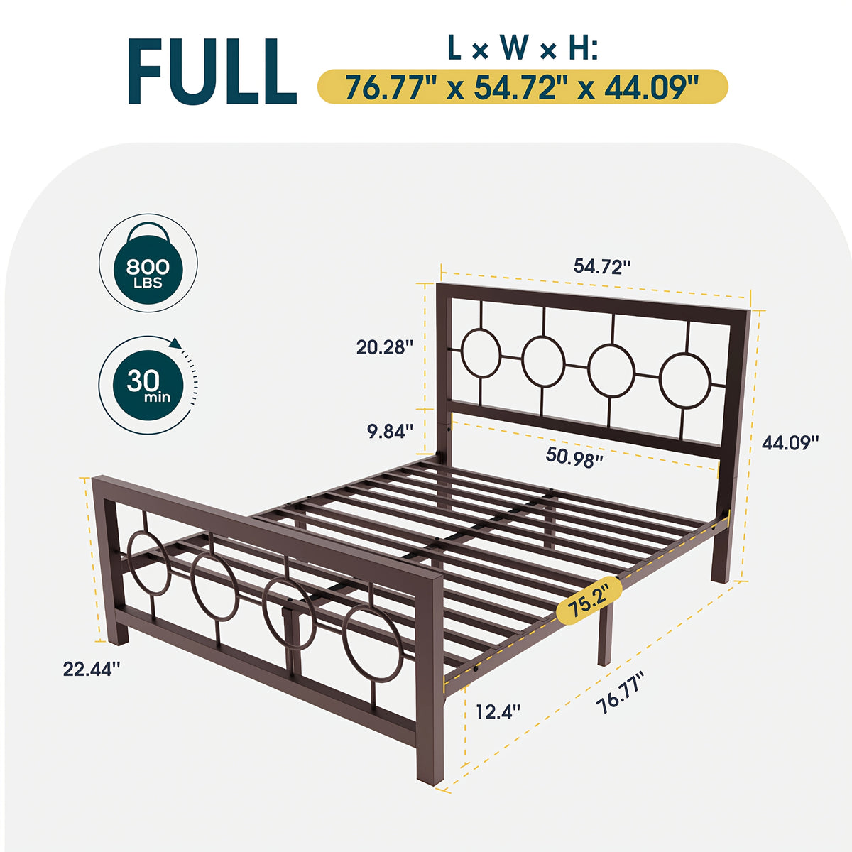metal bed frame vintage   headboard - Temu