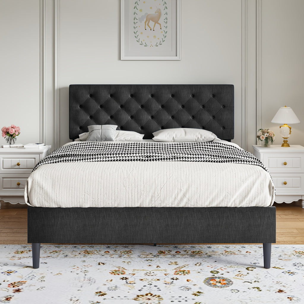 halloween twin full queen king bed frames upholstered - Temu
