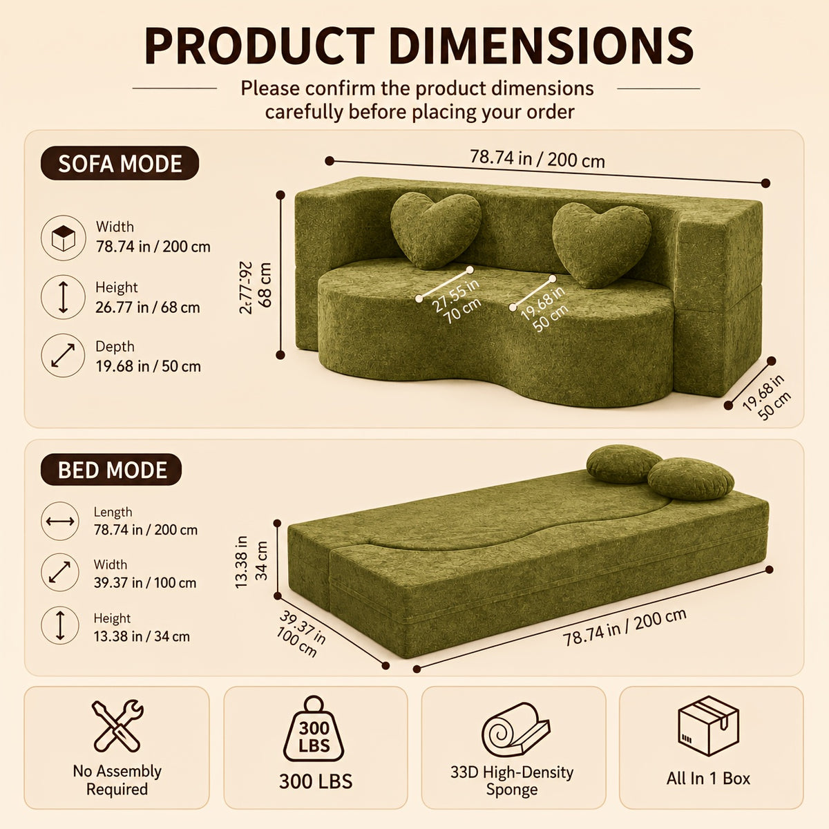 modern 2 in 1 convertible loveseat sofa bed curved sleeper - Temu