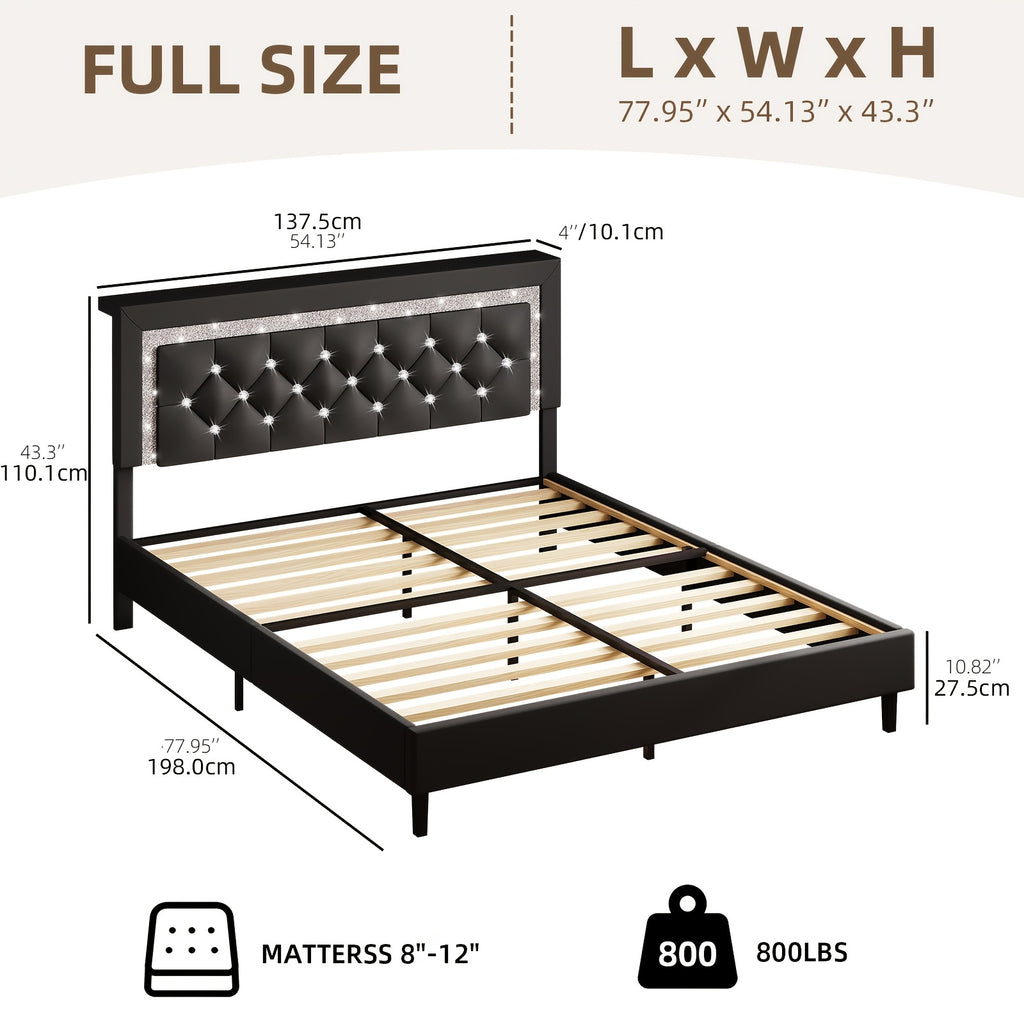 twin full queen king size bed frame storage headboard - Temu