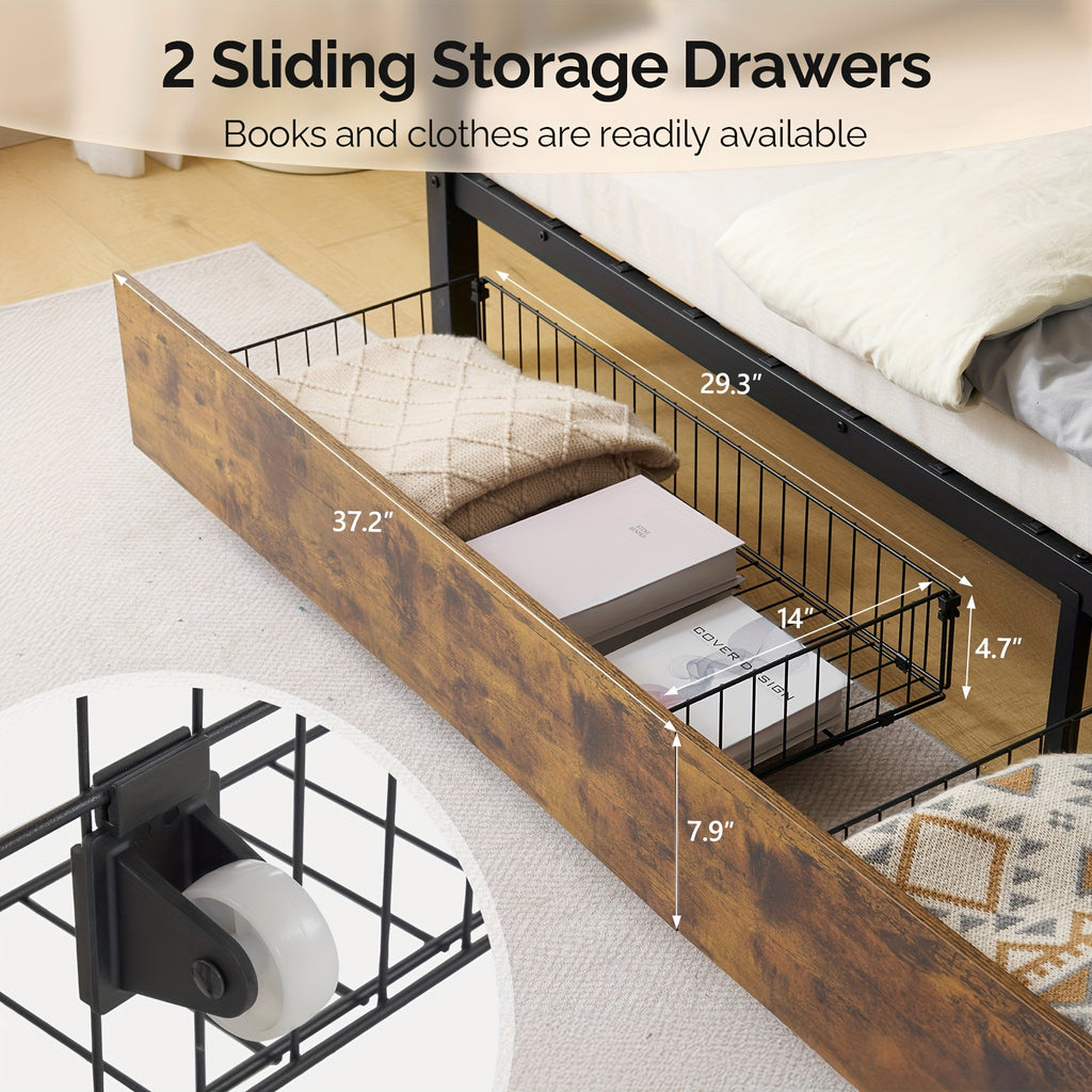 metal twin bunk bed framewith led lights non slip - Temu