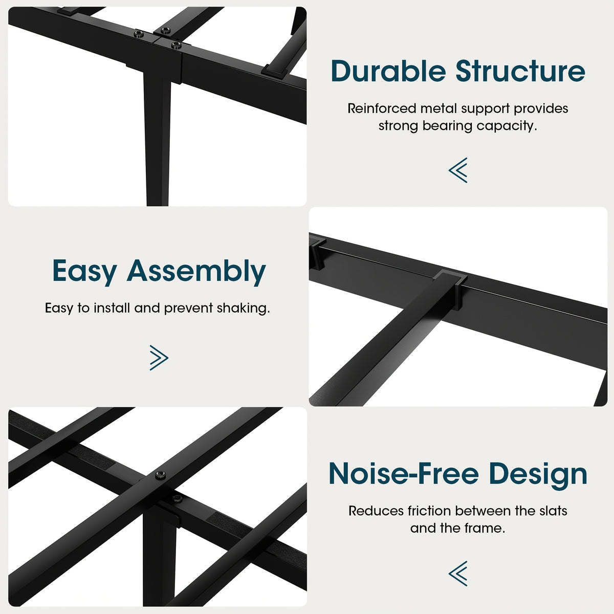 metal bed frame headboard platform bed   - Temu