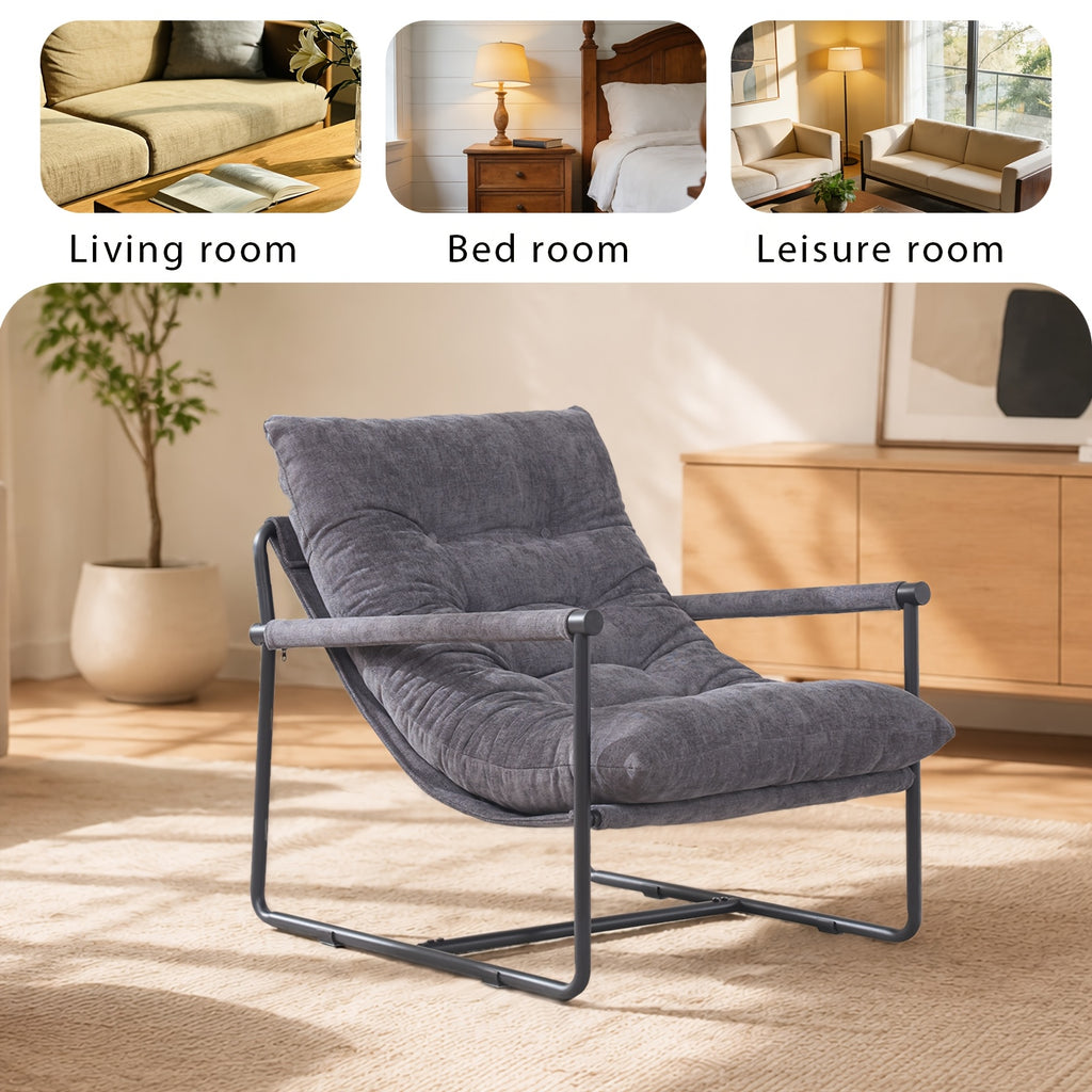 modern accent chair   room chair metal frame - Temu