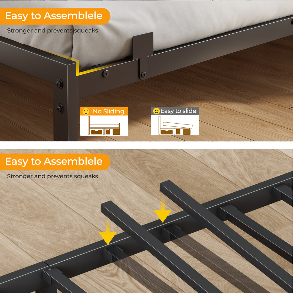 twin full size bed frame 3 drawers a storage bookshelf - Temu