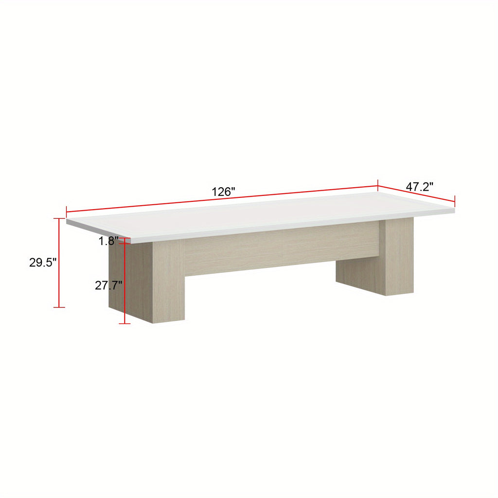 12 person large wooden dining table 126 l rectangular dining - Temu