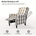 upholstered wingback recliner chair traditional push back - Temu