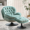 velvet swivel accent chair   set modern tufted - Temu