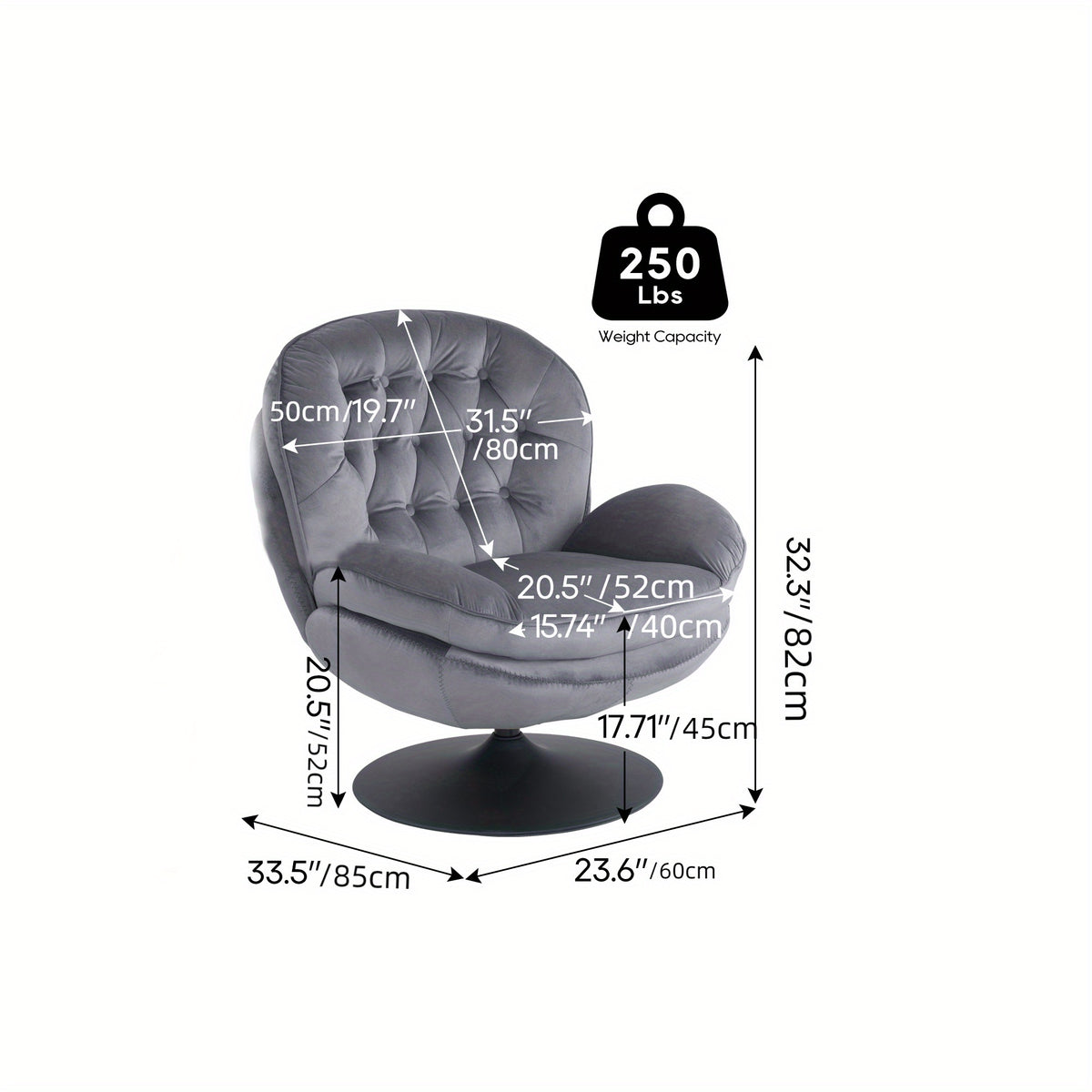 velvet swivel accent chair   set modern tufted - Temu