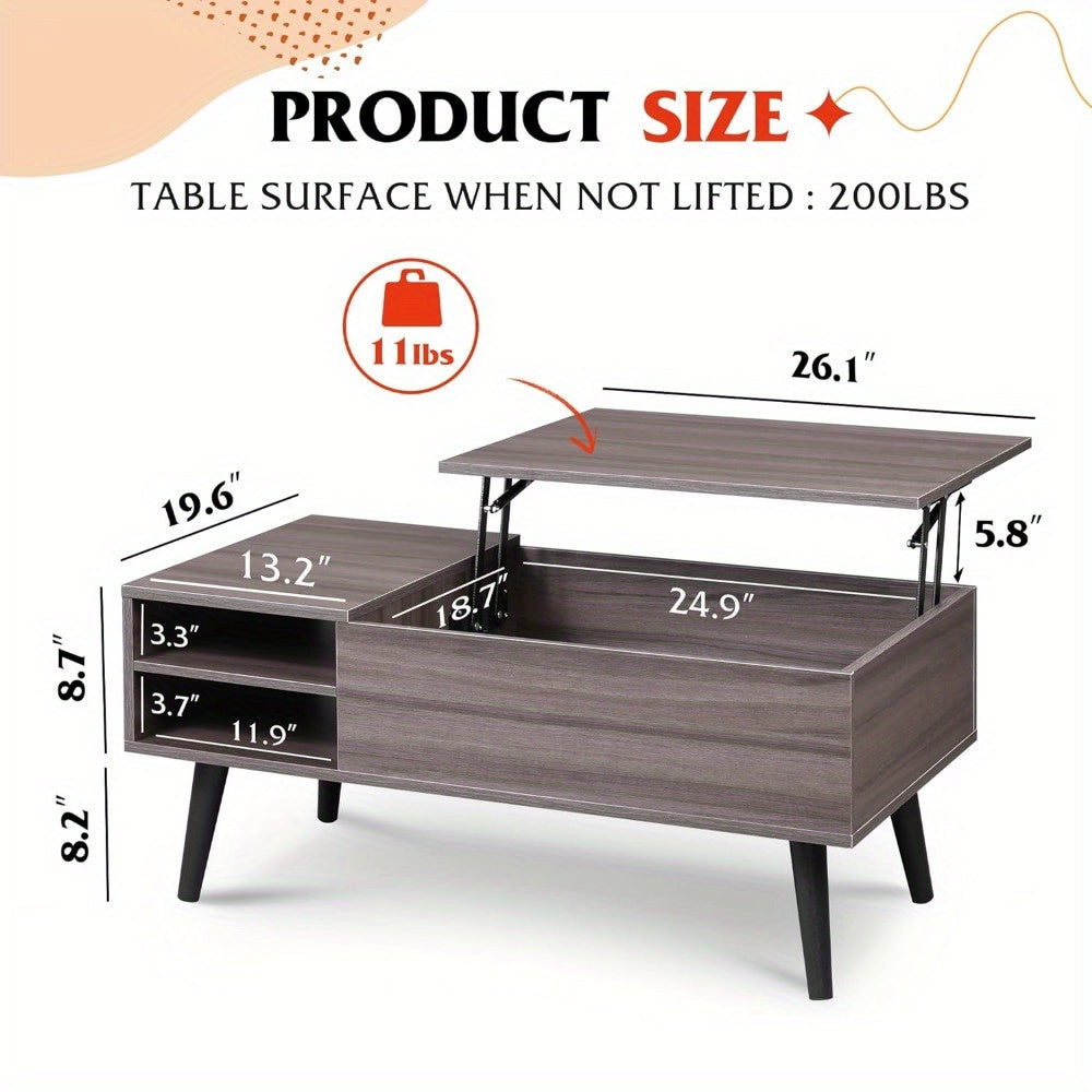 coffee table     featuring an adjustable - Temu