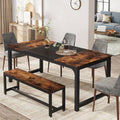 contemporary 64 x32 dining table 4 6 person hardwood - Temu