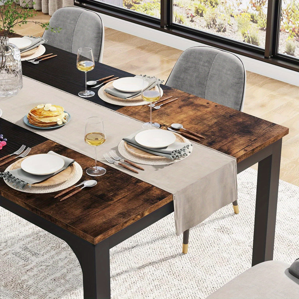 contemporary 64 x32 dining table 4 6 person hardwood - Temu
