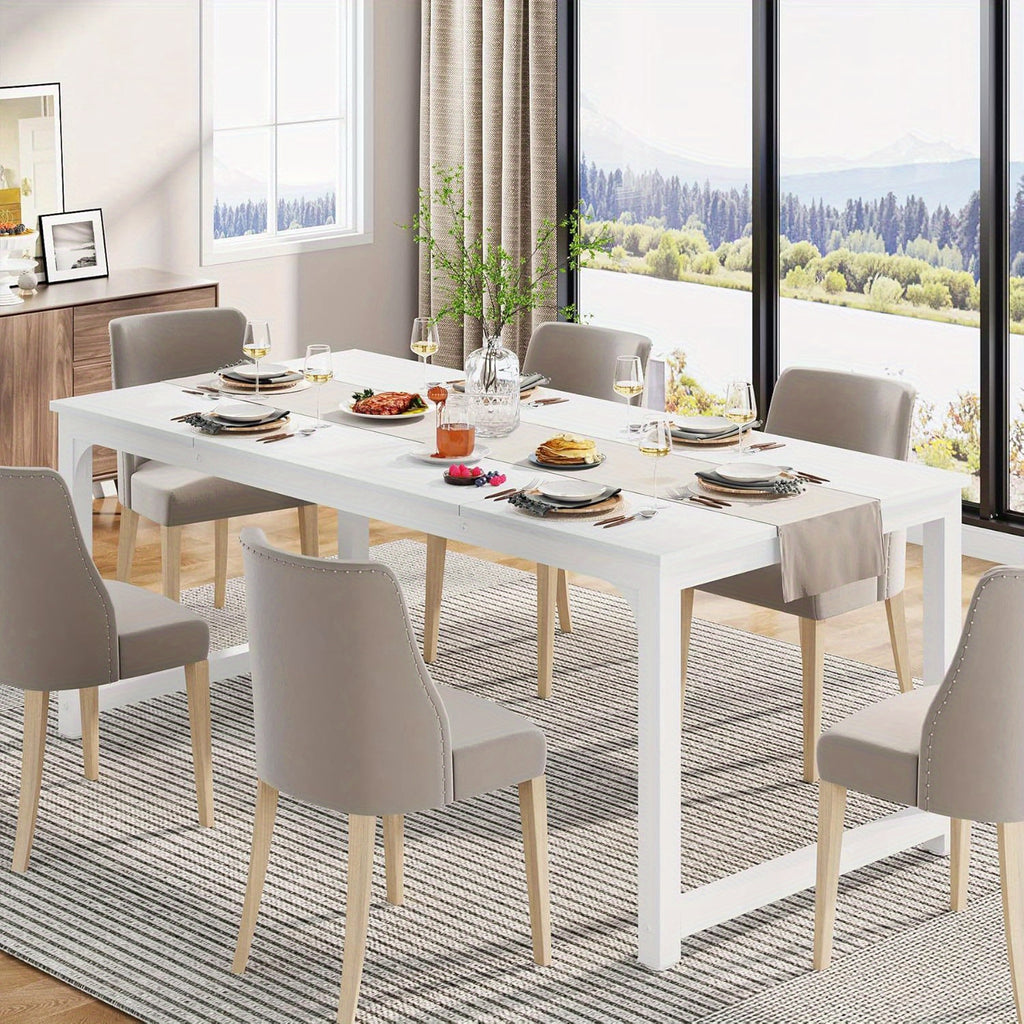 contemporary 64 x32 dining table 4 6 person hardwood - Temu