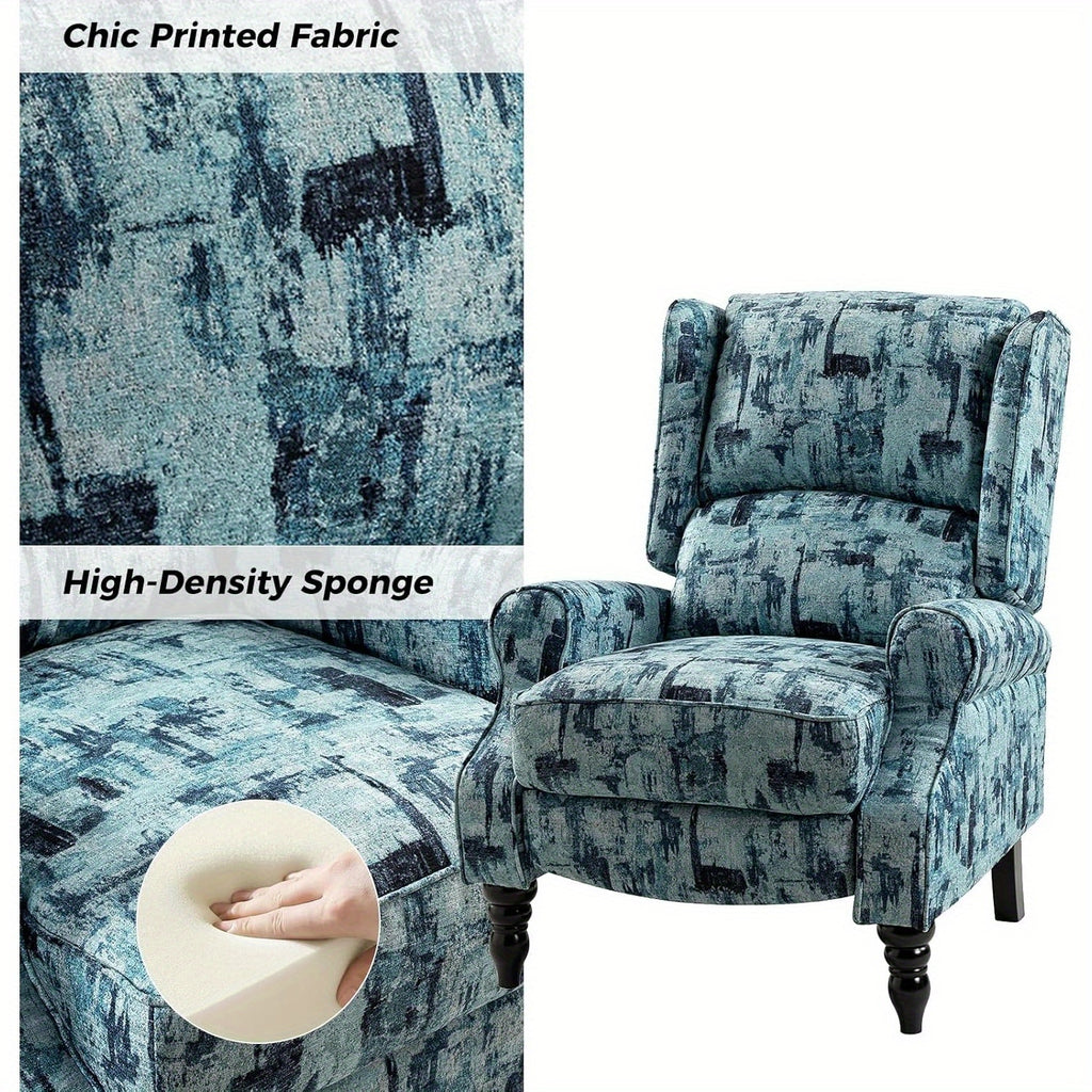 upholstered wingback recliner chair small adjustable - Temu