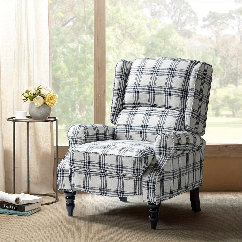 upholstered wingback recliner chair small adjustable - Temu