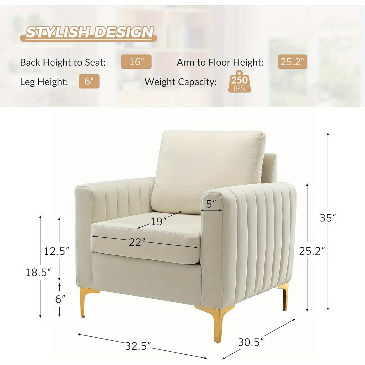 velvet accent club chair modern velvet armchair upholstered - Temu