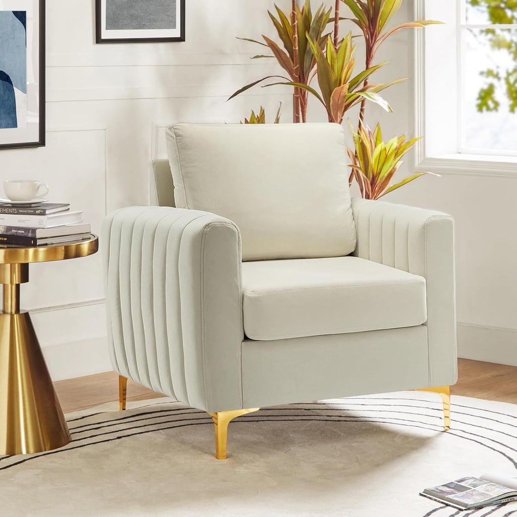 velvet accent club chair modern velvet armchair upholstered - Temu