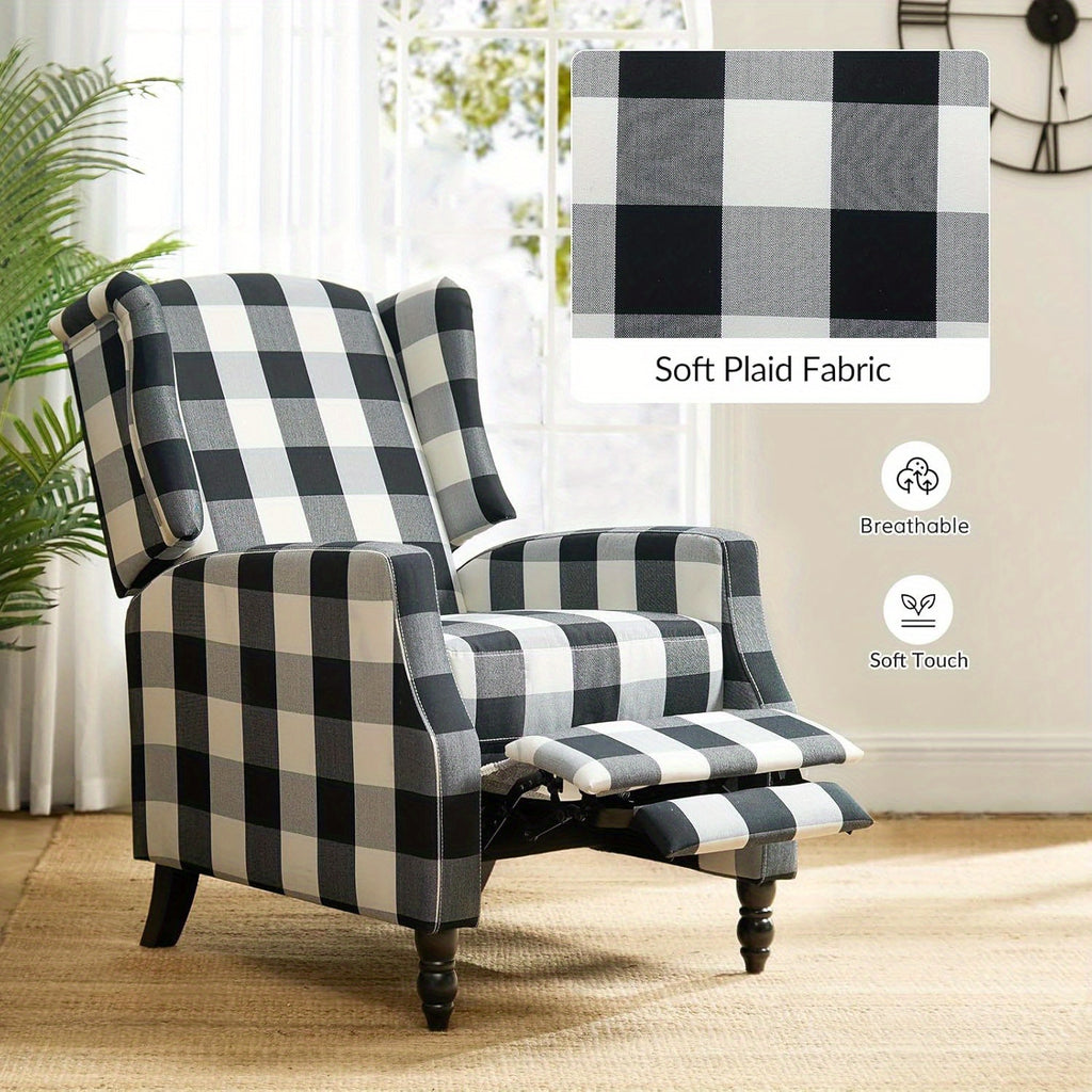 wingback recliner chair traditional push back recliner - Temu