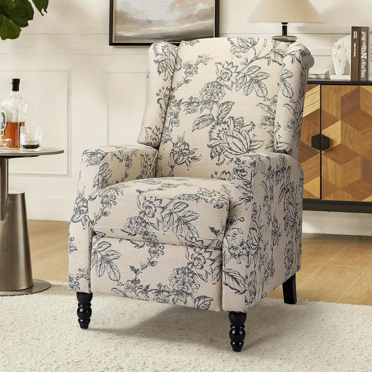 wingback recliner chair traditional push back recliner - Temu