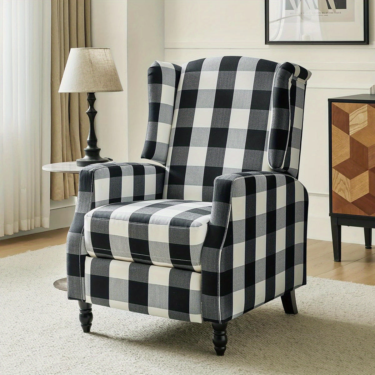 wingback recliner chair traditional push back recliner - Temu